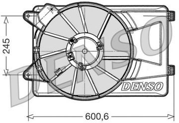 Denso der09305 вентилятор, охлаждение двигателя фото №1