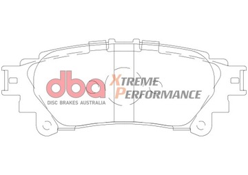 Гальмівні колодки зад dba xtreme lexus rc gs iv | toyota highlander db2245xp фото №1