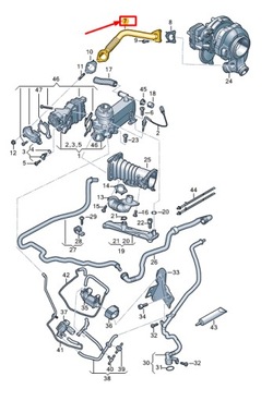 Audi a8 d5 connecting труба 059131525fk фото №1