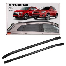 Mitsubishi asx 2010+ рейлінги дахові чорні міцний ciche фото №1