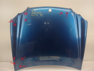 Капот крышка двигателя mercedes clk w209 02-09 345 фото №1