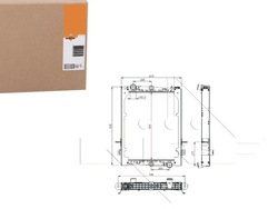 Радіаторів двигуна nrf 1628615 dfa2023 df2023 8mk37 фото №1