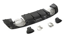 Диффузор do audi tt 8s 14-18 глянцевый чёрный sport фото №1