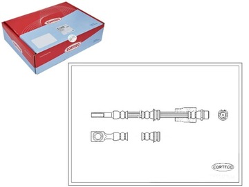 Шланг тормозной [corteco] фото №1