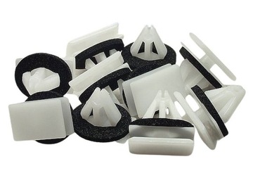 10x opel crossland x mokka karl citroen c3 aircross клипсы порога планки фото №1