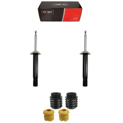 Амортизаторы перед + отбойники защитные накладки do bmw 5 e39 1995-2004 фото №1