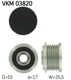 Сцепление генератора колесо ременное vkm 03820 skf фото №1