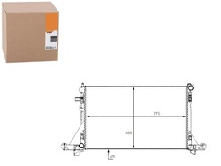 Nrf радіаторів renault master 2,3cdti 2010- фото №1
