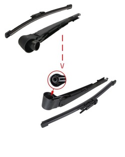 Двірник зад важіль листова ресора mercedes w176 a-klasa фото №1