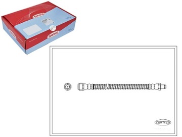 Шланг гальмівний [corteco] фото №1