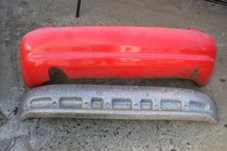 Бампер задний зад з абсорбером daewoo lanos фото №1