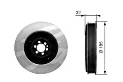 Gates колесо ременное вала alfa romeo 156 2.4 jtd 932 фото №1