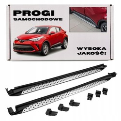 Toyota c-hr ax10 2016+ градуси бічні пороги автомобільні oem + гвинти фото №1