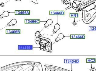 Тримач лампочок права внутрішня mondeo mk4 універсал фото №1