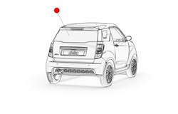 Стекло зад крышка ligier js50 js50l фото №1