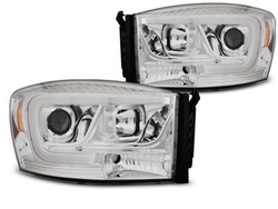 Лампы фары dodge ram 06-08 трубка light хром фото №1