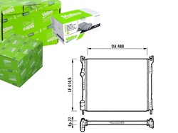Радіаторів двигуна renault clio ii thalia i 1.5d -0 фото №1