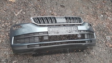 Skoda kodiaq lf7y бампер перед переднє 6 pdc камера омивачі фото №1