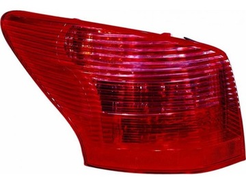 Лампа зад задняя peugeot 407 04- depo левая фото №1