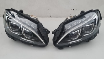 Лампа ліва права перед mercedes c клас w205 повний led ils комплект фото №1