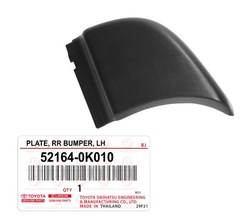 Toyota hilux vii 05-15 заглушка бампера зад левая 521640k010 оригинал фото №1