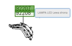 Лампа do руху денного led l hyundai i10 13-16 фото №1