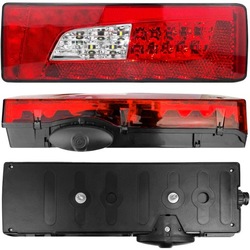 Лампа комбінована do scania 6,7 діодний led права з сигналом заднього ходу фото №1