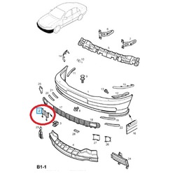 Кришка вушка буксирувальний opel omega b оригінальний номер 9143045 фото №1