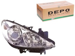 Dep550-1137r-ld-em фара peugeot 307 h1/h7 03- фото №1