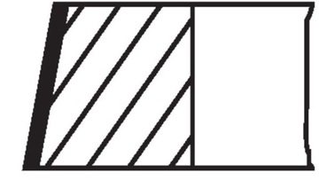 Кільця поршневі vw 2,0b/2,8b v6 82,5 03319n0 фото №1