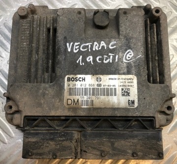 Opel vectra c 1.9 cdti блок управления двигателя 0281012868 55201791 фото №1
