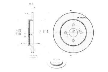 Brembo диски тормозные 2szt aston martin cygnet 1 фото №1
