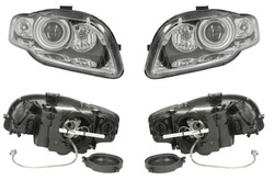 Фара лампа audi a4 b7 06-08 ксенон l+p tyc фото №1