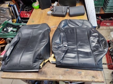 Спинка обшивка сидіння шкіра l/p eu seat leon 2 ii 05-12 фото №1