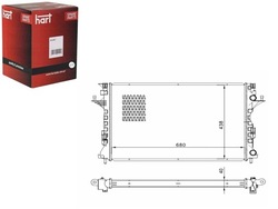 Радіаторів laguna 2.0dci 01- hart фото №1