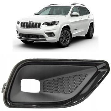 Рамка решітка галоген rh jeep cherokee kl 2019 2020 2021 2022 2023 2024 фото №1