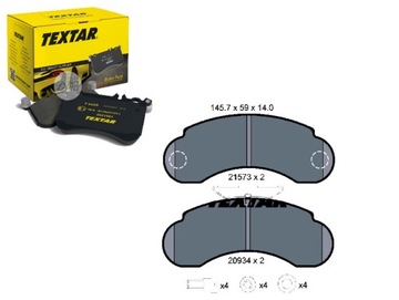 Тормозные колодки тормозные mercedes перед mb100 87-96 textar фото №1