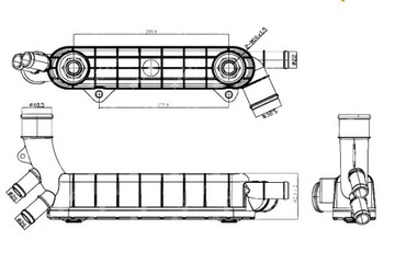 Nrf радиаторов масла opel astra 2.0 02- фото №1