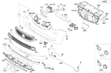 Зона смятия абсорбер l smart forfour w453 фото №1