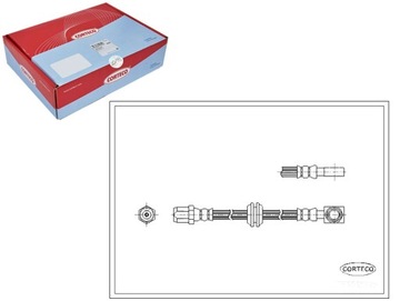 Шланг тормозной [corteco] фото №1