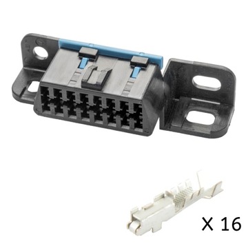 Гніздо obd ii 16-pin фото №1