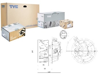 Tyc вентилятор воздуходувка 7701060014 7701060015 7150 фото №1