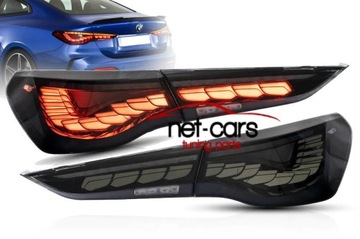 Лампы зад bmw 4 g22 g23 g26 m4 20- купе cabri gts cs oled neon led тонированный фото №1