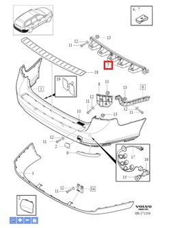 Абсорбер volvo v50 08-12r фото №1