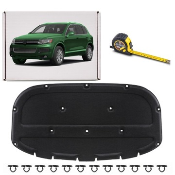 Volkswagen touareg ii 2010-2018 шумоизоляция капота ze клипсы 7p6863831a фото №1