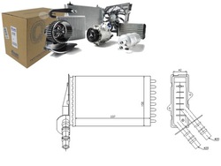 Обігрівач 234x158x35 renault clio ii thalia i фото №1