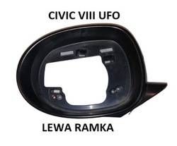 Honda civic viii ufo ліва рамка + вкладка дзеркало оригінал фото №1
