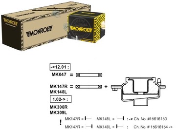 Monroe подшипник амортизатора citroen jumper 1.9 td фото №1