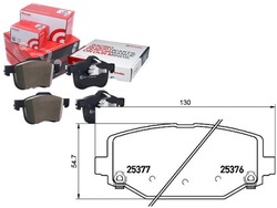 Комплект гальмівні колодки гальмівних brembo k 68159526ac фото №1