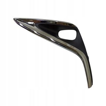 Ліва решітка рамка галоген lexus es 15- рестайлінг хром фото №1